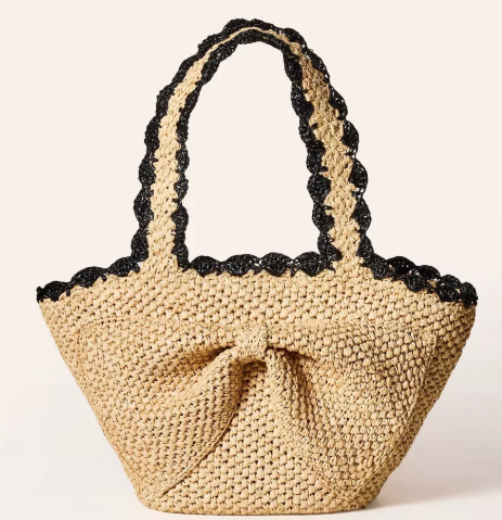 Raffia Bow Tote Bag – kate spade new york x Target Natural