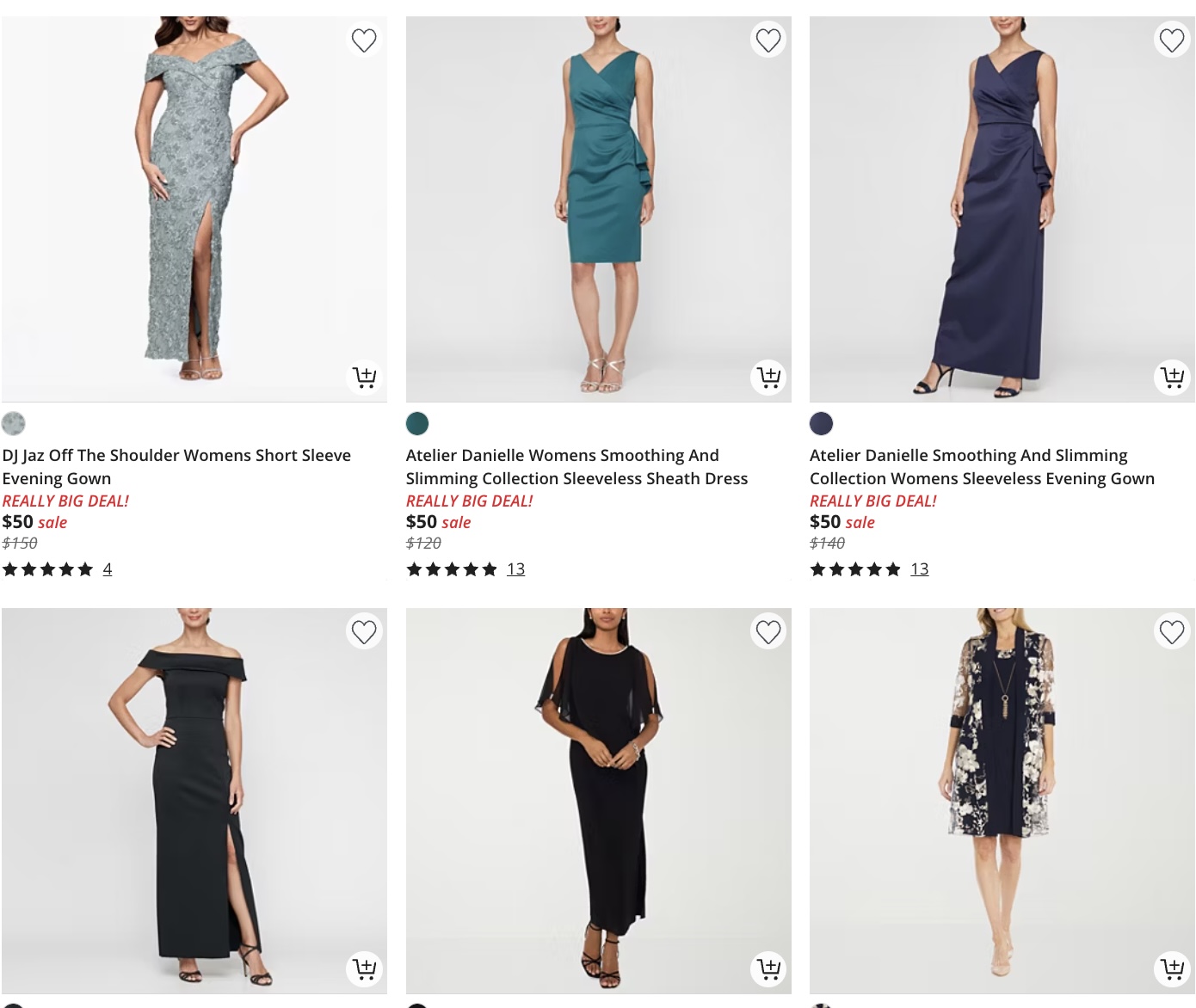 JCPenney’s Women’s Formal Dresses — now 50% off!