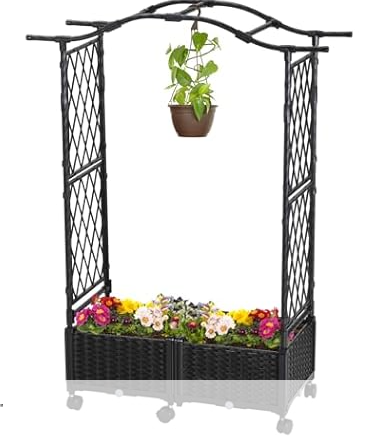 (Various Sizes) lalahoni Planter Box with Trellis