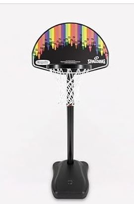Spalding X Crayola 24″ Molded Eco-Composite Telescoping Youth Portable Hoop