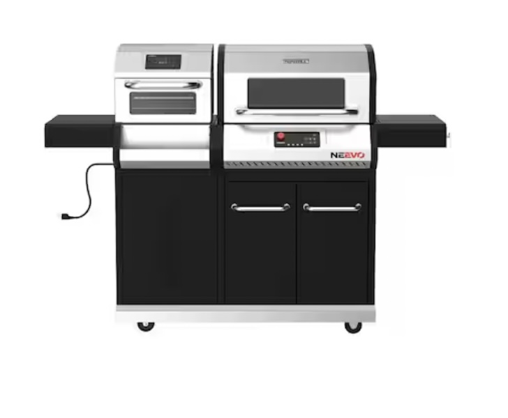 Neevo 720 Plus Propane Gas Digital smart Grill in Black with Air Fryer Oven