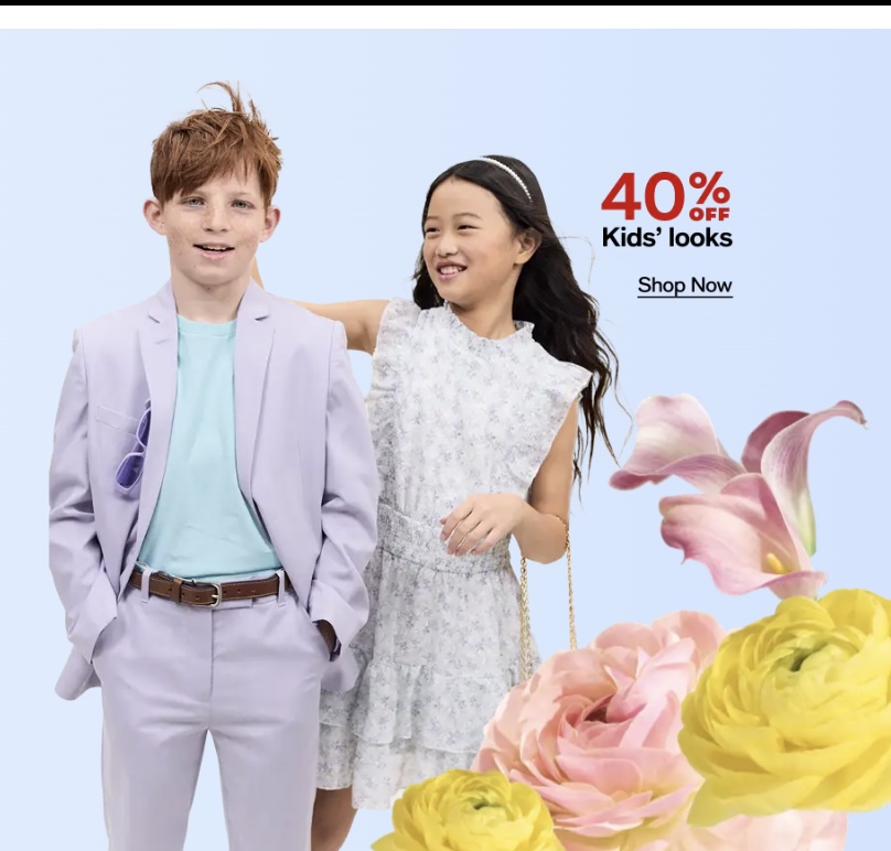 Macy’s: 40% off Kids Looks