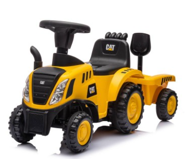 Best Ride on Cars CAT Tractor with Trailer Foot to Foot Riding Car