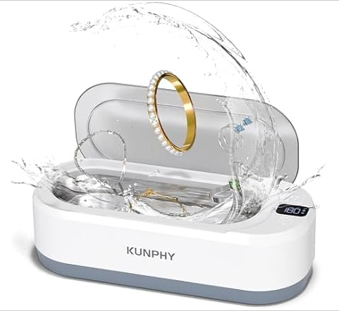 350ML 48KHz Professional Ultrasonic Cleaner Machine with 3 Digital Timer, Touch Operation