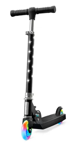 Jetson – Moonbeam Kids Light-Up Kick Scooter – Black