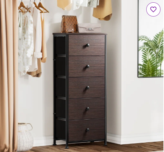 Ojaswi 5-Drawer Dresser, Chest of drawers, Bedroom dresser