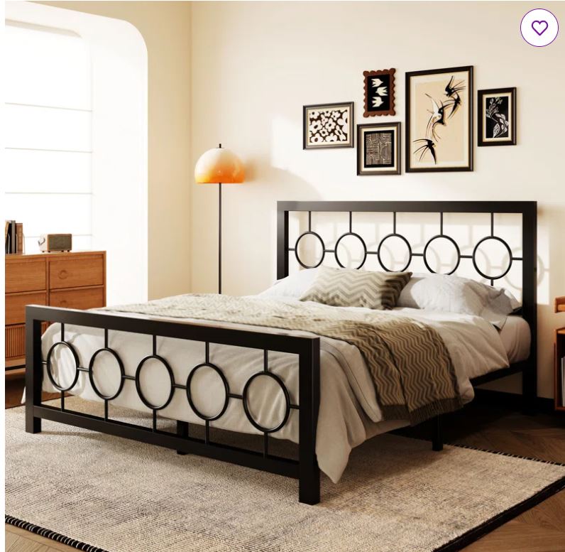 Bloneva Metal Open-Frame Bed