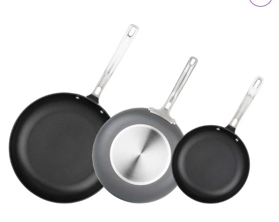 Viking Hard Anodized Nonstick 3 Piece Fry Pan Set