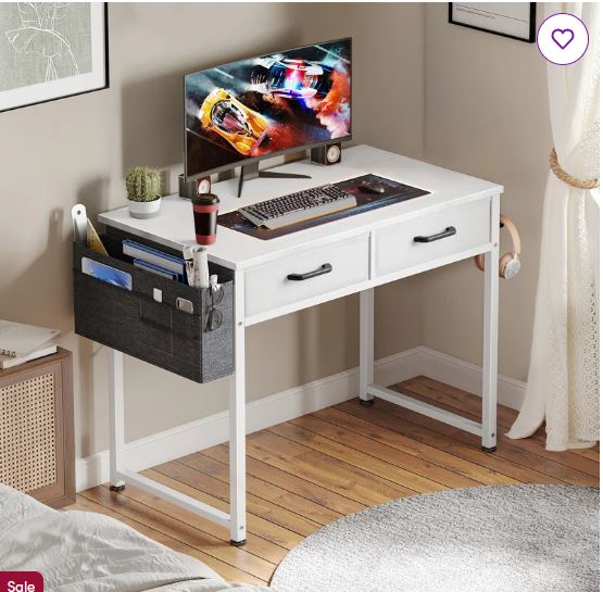 Murcott Metal Base Writing Desk