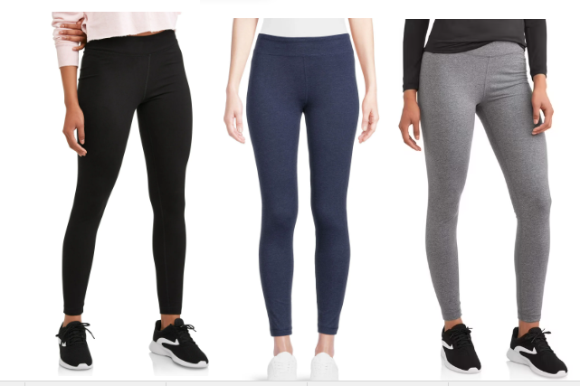 Athletic Works Women’s Active Fit Mid Rise Leggings, Sizes S-XXL