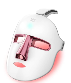 RUTAWZ LED Face Mask – 7 Color Light Therapy for Facial Skin Care, Wrinkle Reduction and Acne Improvement