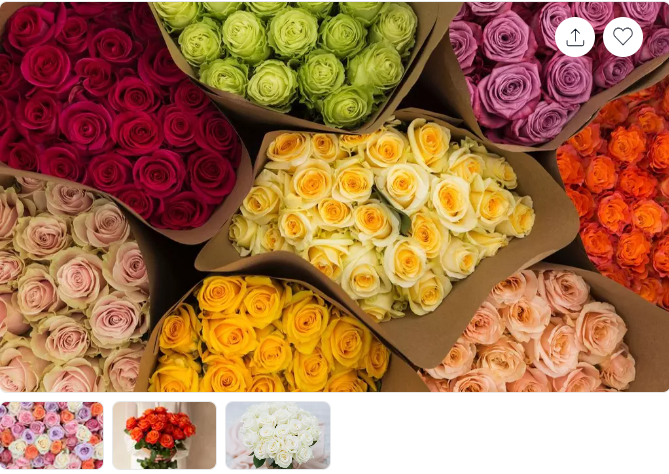 GO!! Perfect for Mothers Day!24 Luxury Long Stem Roses (Choice of Color)