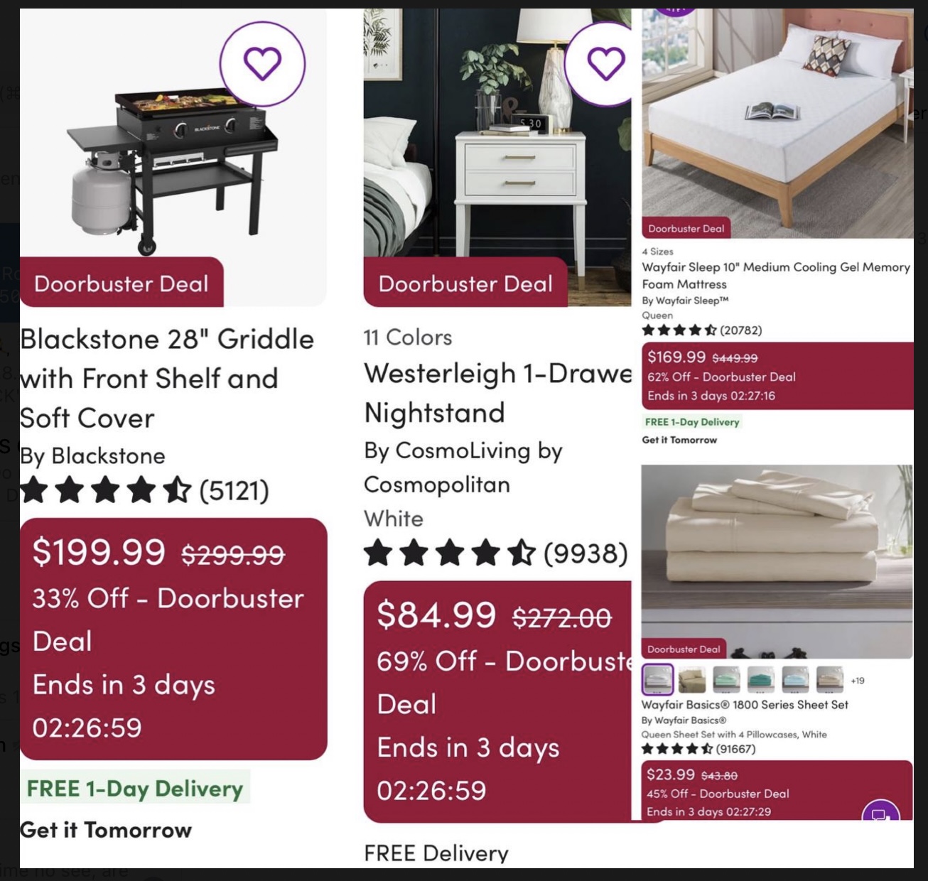 JoyJolt 6-Piece Glass Storage Jars with Airtight Lids