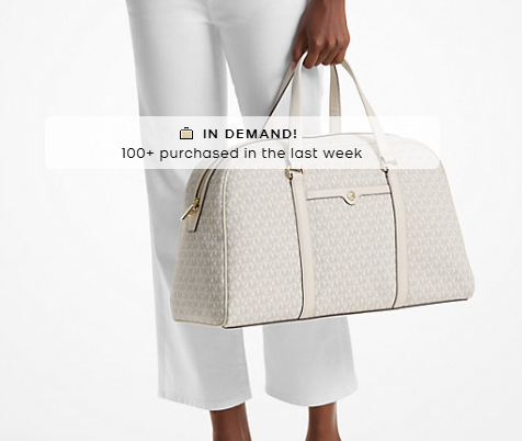 michaelkors Jet Set Travel Extra-Large Signature Logo Weekender Bag