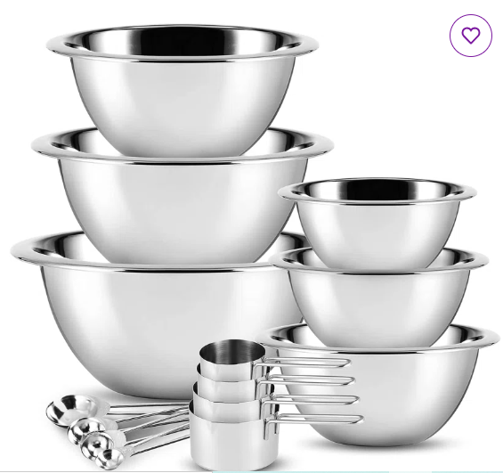 Stainless Steel 14 Piece Nested Mixing Bowl Set