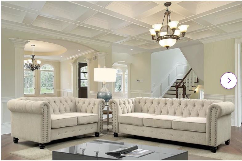 Costway 10 Pieces Patio Wicker Dining Set with Double-Sided Patio Umbrella 8 Armchairs – Beige,,Mix Brown