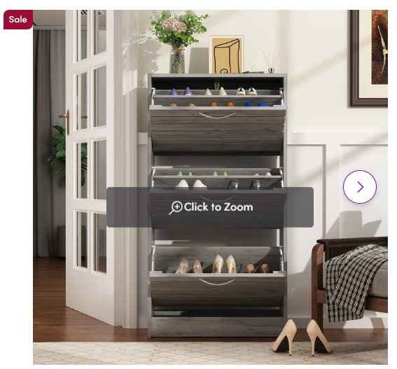 10-12 Pair Shoe Storage Cabinet