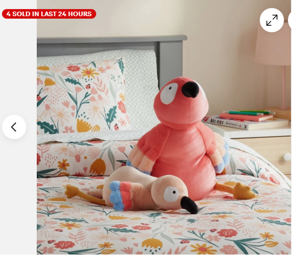 Pillowfort Pom Pom Kids’ Camping Tent Teepee Play Pine Frame Ages 3+