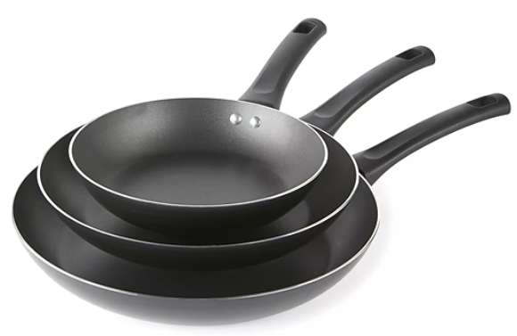 Cooks 3-pc. Aluminum Non-Stick Frying Pan