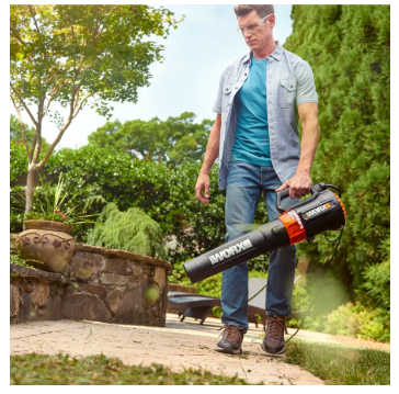 WORX – WG521 12 Amp 800 CFM Corded Blower – Black