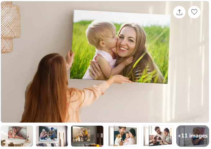 One 16×12″, 20×16″, 36×24″, or 40×30″ Custom Canvas Print from CanvasOnSale (Up to 87% Off)