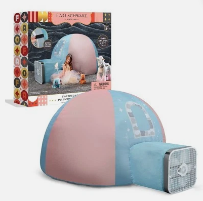 FAO Schwarz Inflatable Dome Princess, Toy Play Tent Kids’ Quick Inflate Indoor