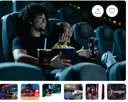 Save 40% on All Regal Movie Cinema Tickets for any Movie, plus Discounted Popcorn and Snacks!