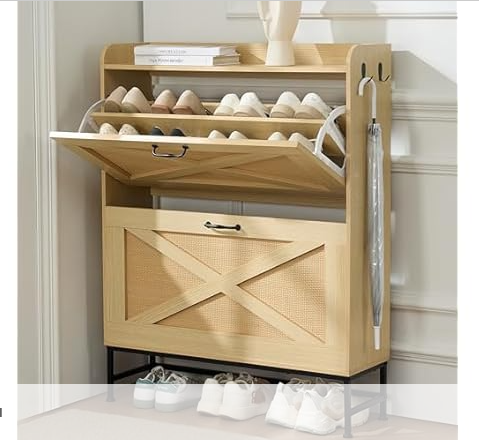 Sweetcrispy Dresser for Bedroom 5 Fabric Drawers Dresser Clothes Cabinet Storage Organizers and Wood Top Surface Table for TV, Chest of Drawers for Bedroom