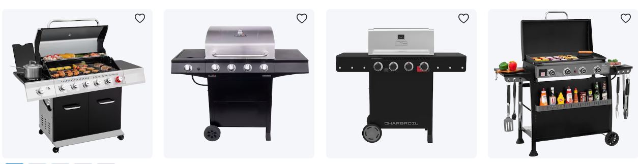 Royal Gourmet Cabinet Style Black 6 -Burner Liquid Propane Gas Grill 1 -Side Burner