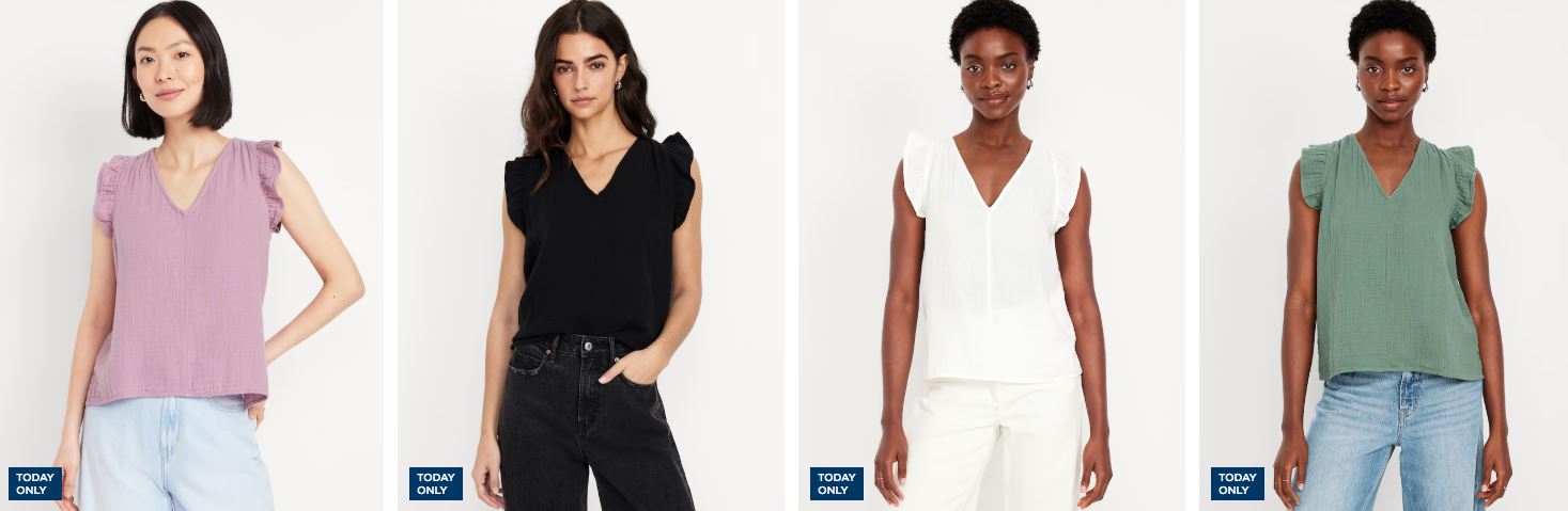 Sleeveless Crinkle Gauze Top