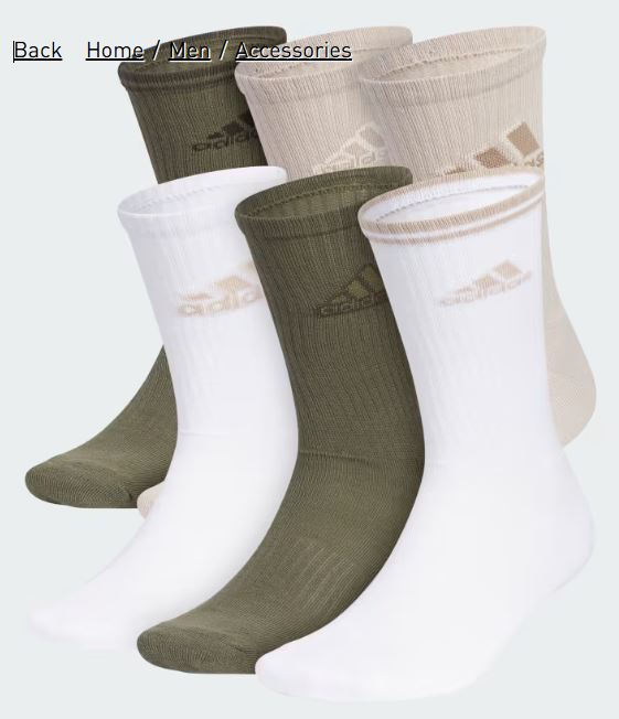 Athletic Cushioned Mixed 2.0 6-Pack Crew Socks