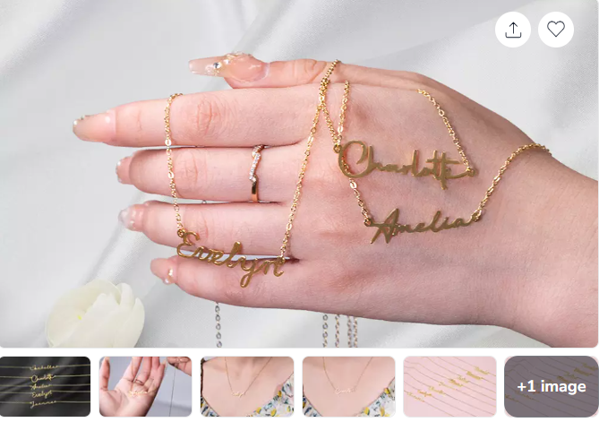 GOO!!Personalized Name Necklaces