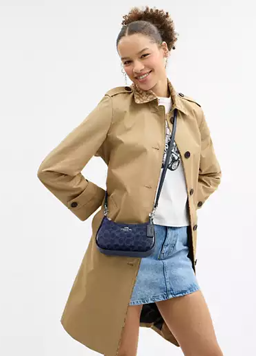 coachoutlet Teri Mini Crossbody Bag In Signature Canvas