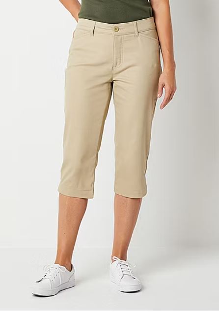 St. John’s Bay Secretly Slender Womens Mid Rise Capri Pants