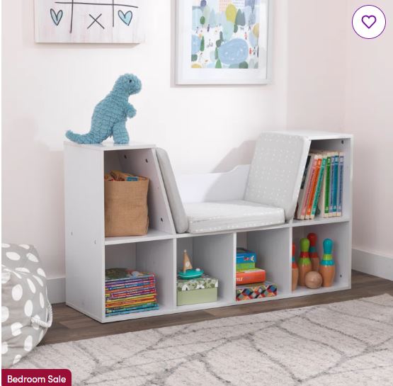 Kiere Reversible Writing Desk with 3-Tier Fabric Drawers,Home Office Desk with Built-in Power Outlets & Hook