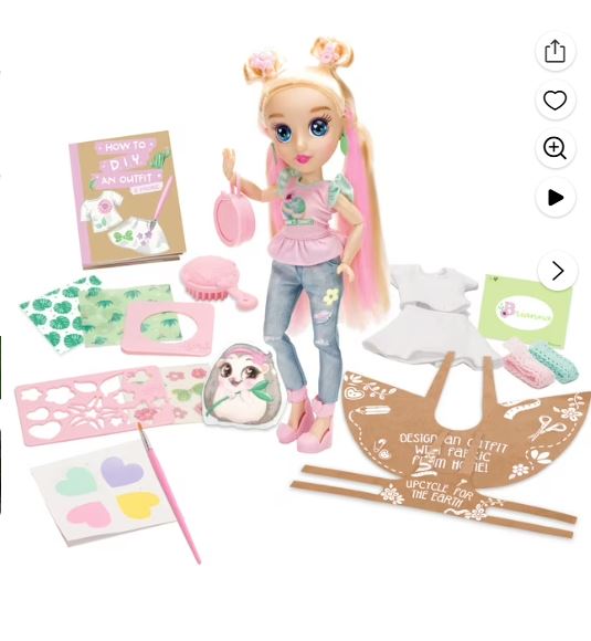 BeKind: Brianna Eco-Friendly Fashion Doll, with Diy Play, for Kids Child