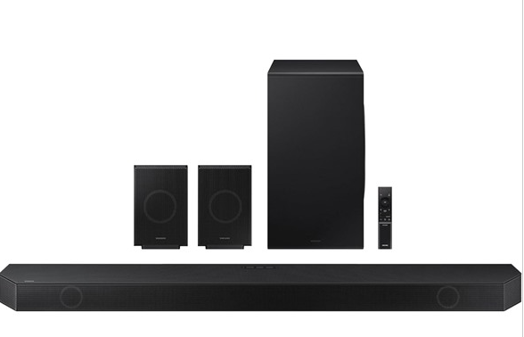 (NEW) Samsung HW-Q990D Q-series 11.1.4ch Wireless Dolby ATMOS Soundbar + Rear Speakers w/ Q-Symphony