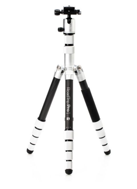 Benro MeFOTO RoadTrip Pro Carbon Fiber Series 1 Travel Tripod with Ball Head and Monopod (Silver)