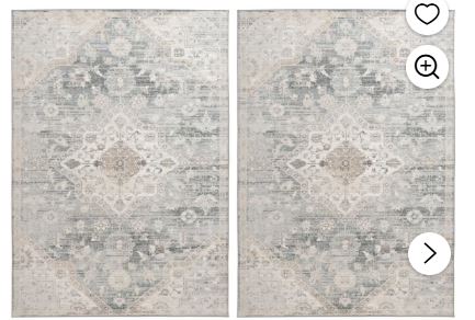 (2 pack) Mainstays 17″x30″ Persian Medallion Indoor Accent Rug