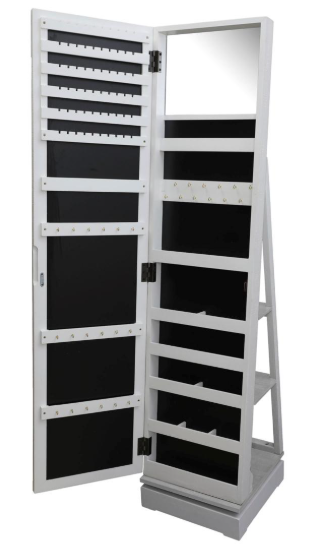 Improvements Mirrored Jewelry Storage Armoire