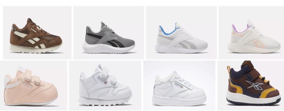 Huge Reebok saleAdd coupon EXTEA50 to see the final prices