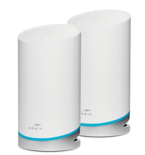 ARRIS SURFboard mAX W121 Tri-Band Mesh Wi-Fi 6 System | AX6600 Speeds up to 6.6 Gbps | Coverage up to 5500 sq ft | Alexa Support