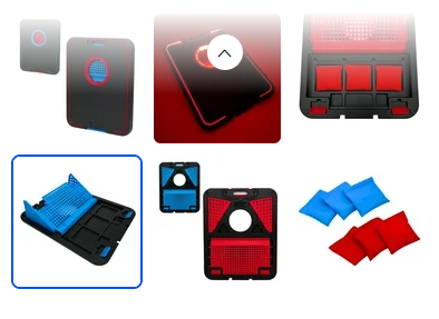 LED Cornhole Board Set – Light Up Bean Bag Toss with 6 Bags, by MinnARK