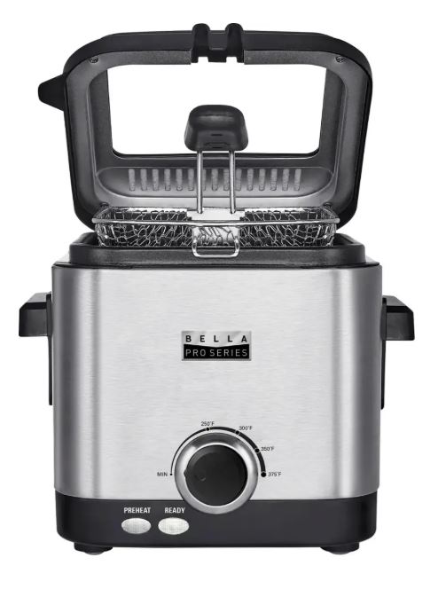 bella PRO – 1.6-qt. Deep Fryer – Stainless Steel