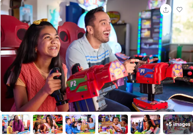 Chuck E. Cheese Family Play & Pizza Package!