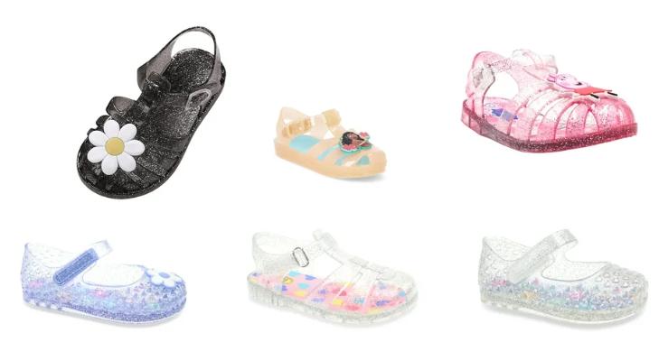 girls jelly sandals as low as $6.5