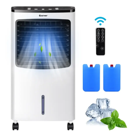 Costway – 3PCS Patio Rattan Furniture Set Cushioned Conversation Set Sofa Coffee Table – Beige