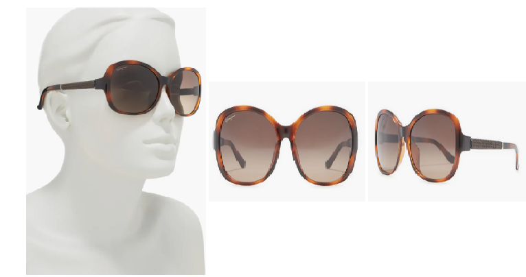 Salvatore Ferragamo 59mm Square Sunglasses