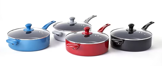 Cooks 5-qt. Jumbo Deep Saute Pan with Helper Handle