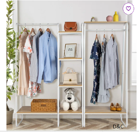 DHP Modern Metal Canopy Platform Bed with Minimalist Headboard and Four Poster Design, Underbed Storage Space, No Box Spring Needed, King, Gunmetal Gray